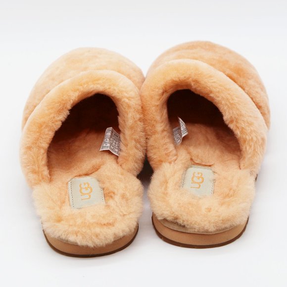 UGG Australia Dalla Sheepskin Cozy Slip On Sandal Slippers Sherbet Orange 5 $90 - Picture 6 of 14